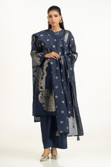 UAE-3PC Dyed Jacquard Suit IUSTKSD-1215