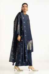 UAE-3PC Dyed Jacquard Suit IUSTKSD-1215