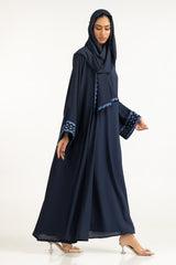 UAE- 3PC Georgette Embroidered Abaya