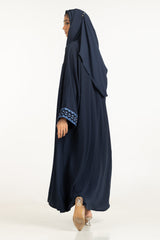 UAE- 3PC Georgette Embroidered Abaya