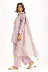 UAE-3PC Jacquard Embroidered Suit IUSTKSD-1214
