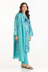 UAE-3PC Jacquard Embroidered Suit IUSTKSD-2174