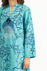 UAE-3PC Jacquard Embroidered Suit IUSTKSD-2174