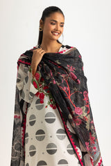 UAE-3PC Jacquard Embroidered Suit