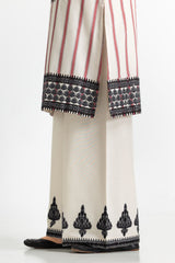 UAE-3PC Jacquard Embroidered Suit With Denting Lawn Printed Dupatta