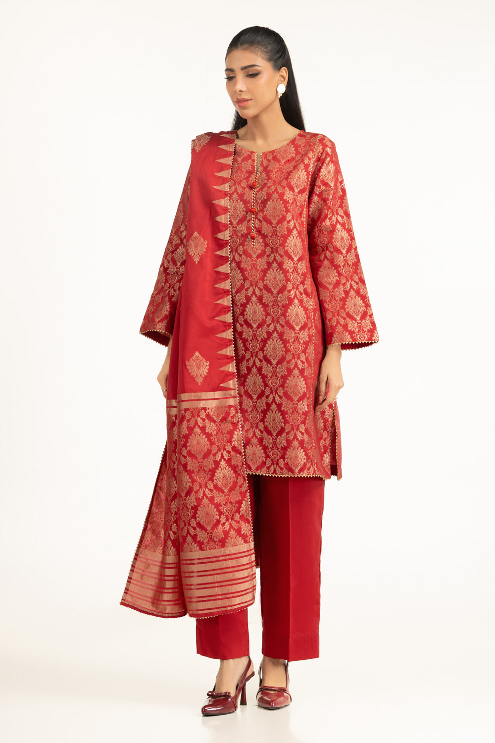 UAE-3PC Jacquard Suit IUSTKSD-1431