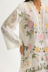 UAE-3PC Karandi Embroidered Suit