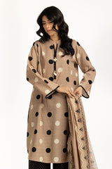 UAE-3PC Khaddar Printed Suit IUSTKSD-1213