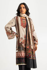 UAE-3PC Khaddar Printed Suit