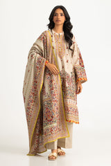 UAE-3PC Khaddar Printed Suit