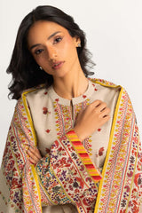 UAE-3PC Khaddar Printed Suit