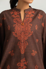 UAE-3PC Khaddar Slub Printed Suit