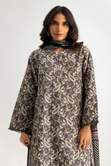 UAE-3PC Khaddar Slub Printed Suit