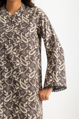 UAE-3PC Khaddar Slub Printed Suit