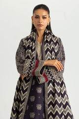 UAE-3PC Khaddar Slub Printed Suit