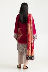 UAE-3PC Khaddar Slub Printed Suit