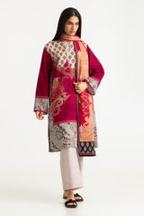 UAE-3PC Khaddar Slub Printed Suit