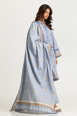 UAE-3PC Khaddar Slub Printed Suit