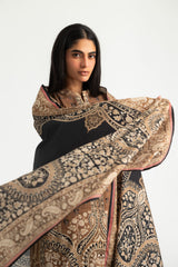 UAE-3PC Khaddar Slub Printed Suit