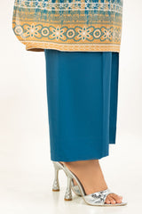 UAE-3PC Lacquer Printed Lawn Suit IUSTKSD-2001