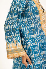 UAE-3PC Lacquer Printed Lawn Suit IUSTKSD-2001