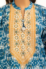 UAE-3PC Lacquer Printed Lawn Suit IUSTKSD-2001
