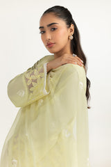 UAE-3PC Lawn Embroidered Suit IUSTKSD-1086