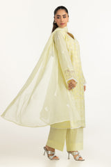 UAE-3PC Lawn Embroidered Suit IUSTKSD-1086