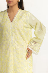 UAE-3PC Lawn Embroidered Suit IUSTKSD-1086