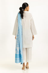UAE-3PC Lawn Embroidered Suit IUSTKSD-1210