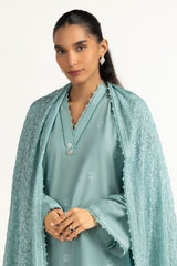 UAE- 3PC Lawn Embroidered Suit