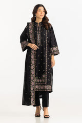 UAE-3PC Lawn Embroidered Suit IUSTKSD-2072