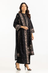 UAE-3PC Lawn Embroidered Suit IUSTKSD-2072