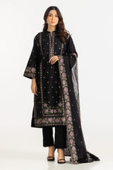 UAE-3PC Lawn Embroidered Suit IUSTKSD-2072