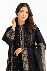 UAE-3PC Lawn Embroidered Suit IUSTKSD-2072
