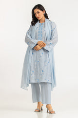 UAE-3PC Lawn Embroidered Suit IUSTKSD-2081