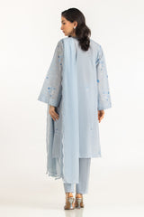 UAE-3PC Lawn Embroidered Suit IUSTKSD-2081
