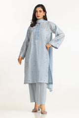 UAE-3PC Lawn Embroidered Suit IUSTKSD-2081