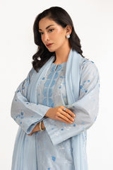 UAE-3PC Lawn Embroidered Suit IUSTKSD-2081