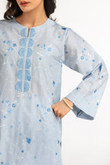 UAE-3PC Lawn Embroidered Suit IUSTKSD-2081