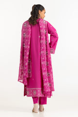 UAE-3PC Lawn Embroidered Suit IUSTKSD-2093