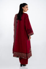 UAE-3PC Lawn Embroidered Suit IUSTKSD-2150