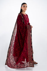 UAE-3PC Lawn Embroidered Suit IUSTKSD-2150