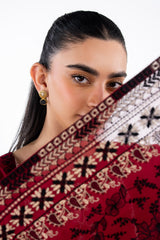 UAE-3PC Lawn Embroidered Suit IUSTKSD-2150