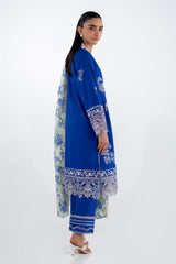 UAE-3PC Lawn Embroidered Suit IUSTKSD-2152