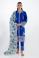 UAE-3PC Lawn Embroidered Suit IUSTKSD-2152
