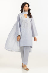 UAE- 3PC Lawn Embroidered Suit
