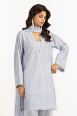 UAE- 3PC Lawn Embroidered Suit