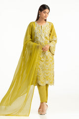 UAE-3PC Lawn Embroidered Suit