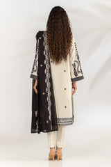 UAE-3PC Lawn Embroidered Suit IUSTKSD-2272